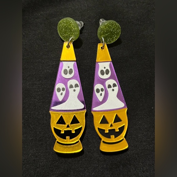 Jewelry - Halloween Lava Lamp Earrings